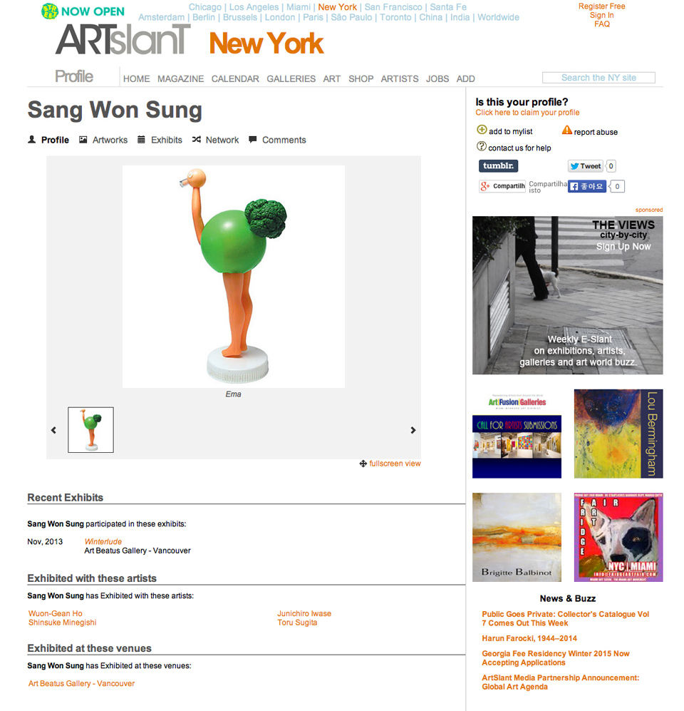 Revista Digital Artslant / Digital Magazine Artslant
